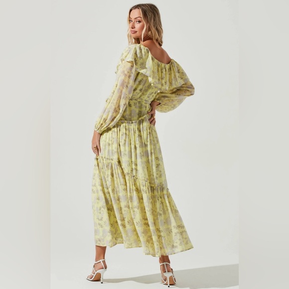 Revolve X ASTR The Label KAYLANI Tiered MIDI DRESS Size Small NWT - Picture 5 of 14